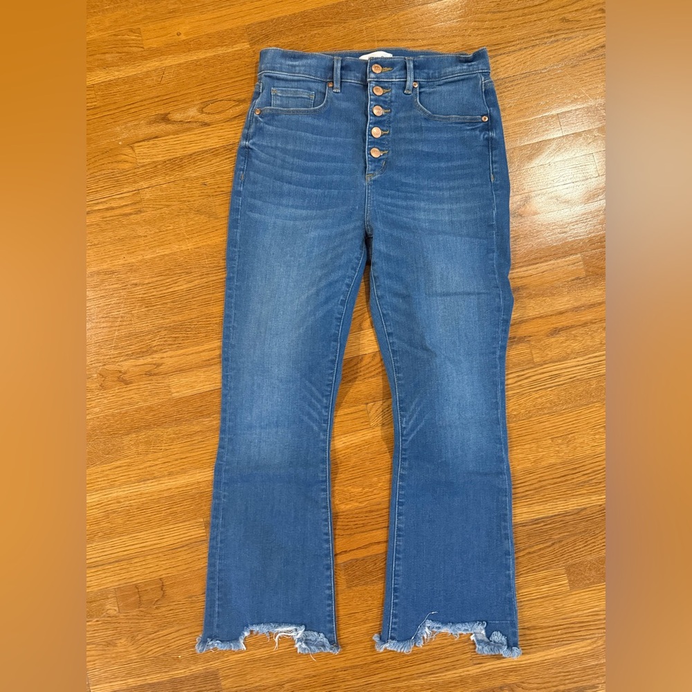 Cropped butterfly jeans from Ann Taylor loft